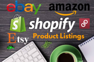 be your product lister for poshmark listing, shopify listing, ebay listing