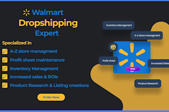 manage  walmart dropshipping and wfs store walmart VA