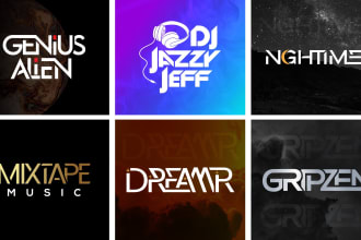 do custom typography and professional dj logo design