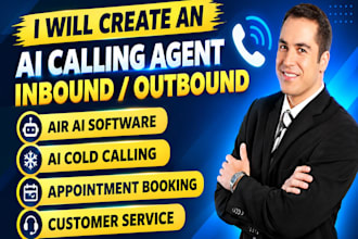 create an ai calling agent using air ai and vapi for cold calling and support