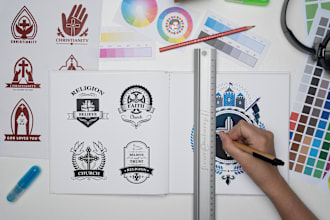 design modern church, ministry, branding and business logo