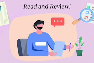 be your beta reader and critique your writing
