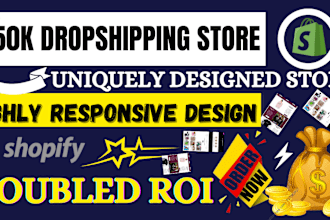 create making money from home shopify dropshipping store, shopify website design