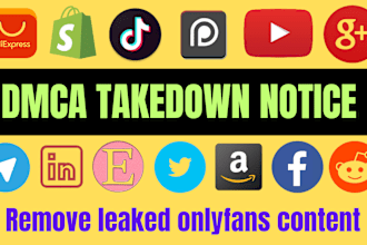 send dmca takedown notice to delete defaming illegal content from all internet