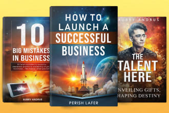 do professional book cover design, ebook, paperback, acx
