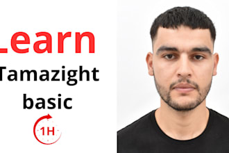 teach you basic tamazight language for 1h lesson cours