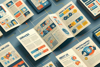 design flyer, trifold or pamphlet