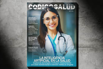 professional cover design and magazine layout