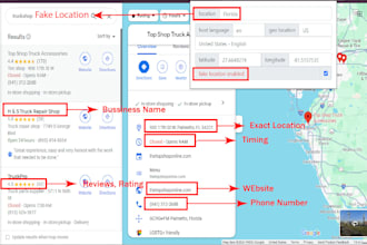 scrape google maps lead generation, data entry