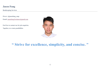do bookkeeping using xero, quickbooks and ms excel online