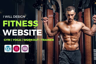 build a health and fitness, gym, yoga, or workout website