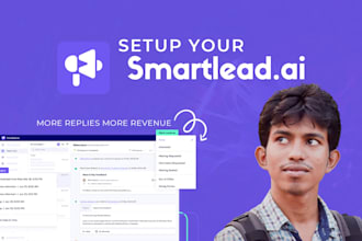 setup smartlead for email warm up and cold email outreach
