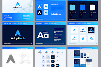 design brand style guide, brand identity and business logo