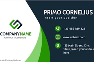 create a eco friendly business card for you