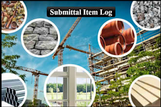 prepare submittal items log for your construction project