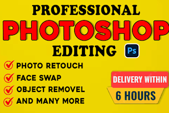 any photoshop image editing , lightroom editing , add or remove object