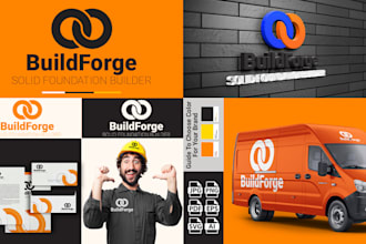 design brand identity and modern unique brand style guide with minimalist logo