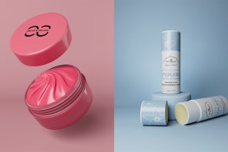 create stunning 3d renders of cosmetics and beauty products