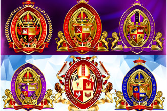create modern and high quality church seal logo, ministry or bishop seal design