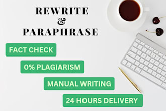 manually rewrite and paraphrase ai content