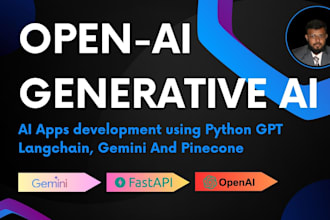 develop apps with openai, gemini, python, fastapi