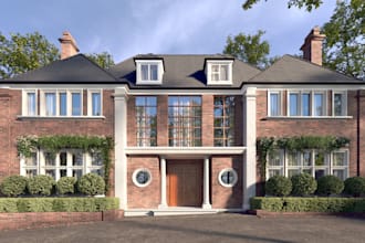 make realistic 3d rendering and architectural exterior cgis