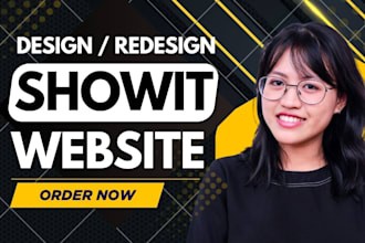 design, redesign and customize showit website or showit template