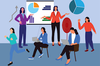 illustrations of people, corporate people