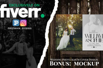 wedding photo album cover design service