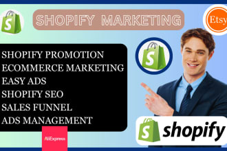 increase shopify etsy ebay shop product SEO marketing promotion traffic sales ad