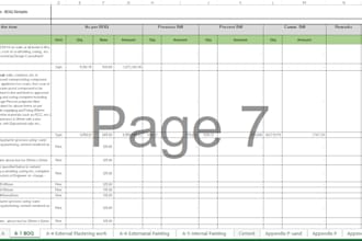 do quantity takeoff, detailed estimation