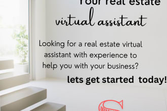 be your professional real estate virtual assistant