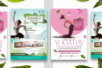 do an event flyer, marketing flyer, fitness, yoga, gym, and any flyer design