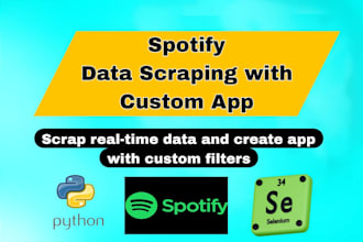 create spotify data scraping, insights app for music growth