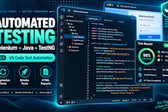 create automated tests using selenium