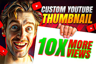 design attractive clickbait design youtube thumbnail in 1hr