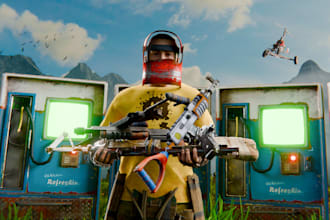 create a high quality 3d rust thumbnail