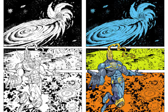 color your comic books
