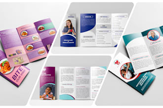 do urgent custom flyer and trifold brochure design