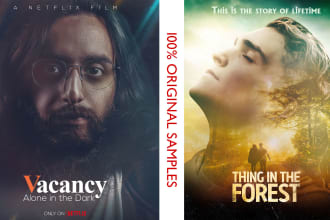 design a hollywood or netflix style movie poster