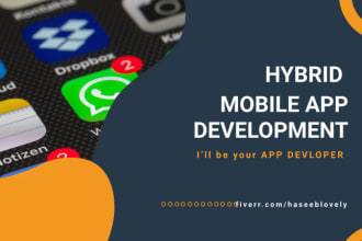 develop hybrid mobile application in flutter , react and ionic