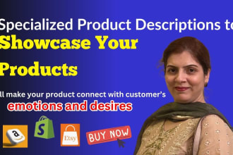 write selling product descriptions for online stores