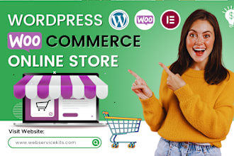 build customized woocommerce website design or wordpress ecommerce online store