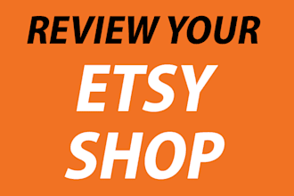 review your etsy shop