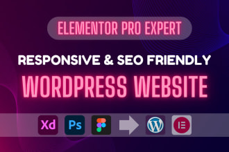 create your wordpress elementor website as elementor expert