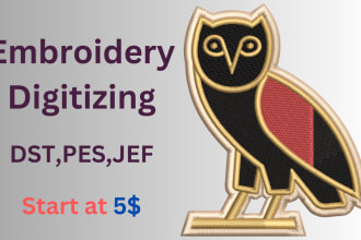 do quality embroidery digitizing in an hour
