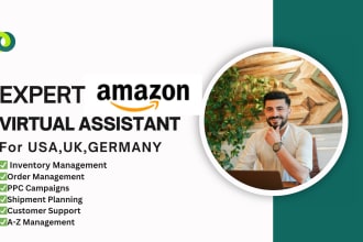 be your expert va for amazon UK,USA,germany