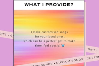 record customised song for you