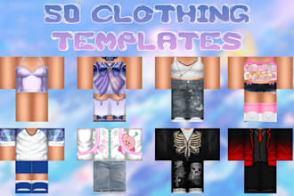 give you 50 roblox clothing templates