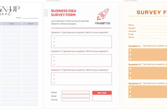 make fillable PDF invoice forms and contracts  for your business
